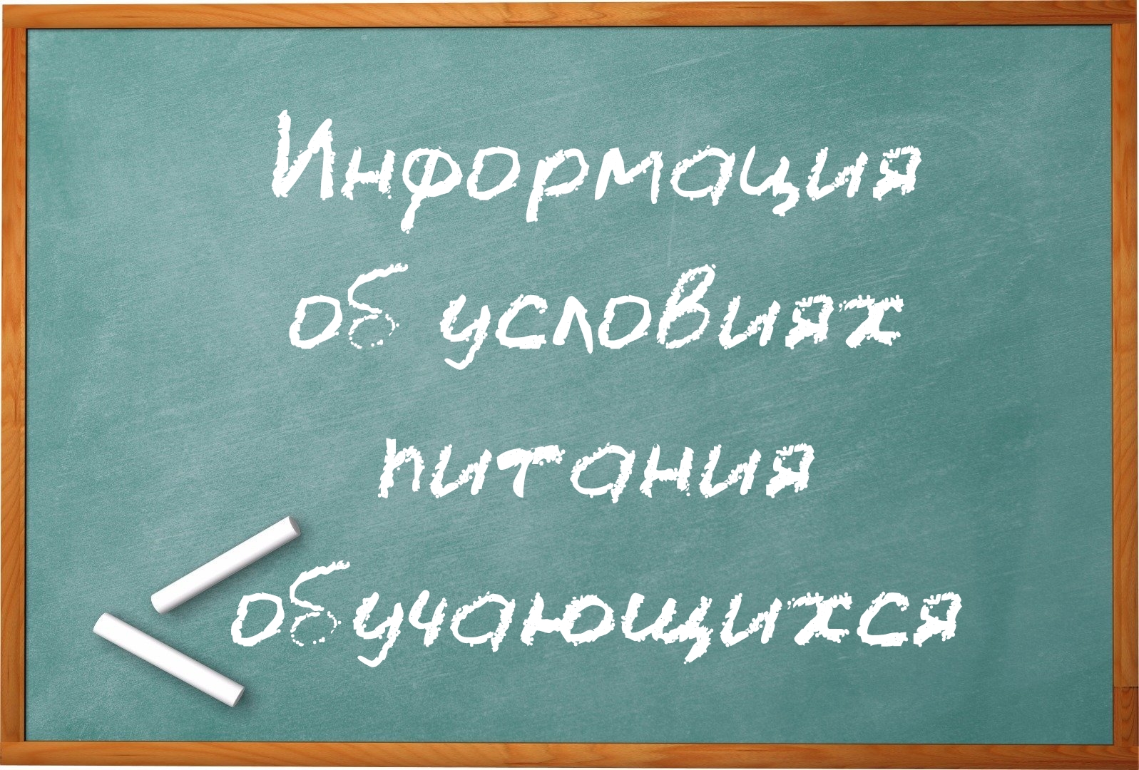 Информация об условиях питания обучающихся.